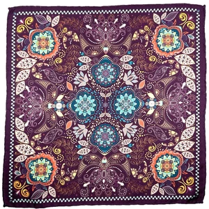 Mürdüm Motif Desen Erkek Cep Mendili SPS627-106