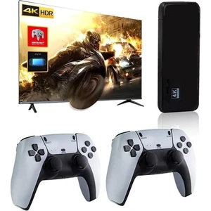4K Game Stick Retro Tv Atari Kablosuz 2 Kollu 20000 Oyunlu