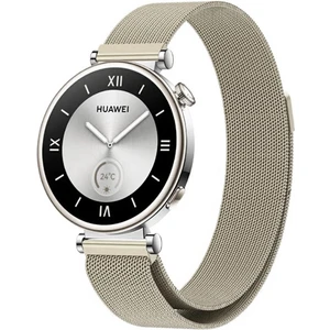 Huawei Watch Gt4 41 mm (18 Mm) Uyumlu Mıknatıslı Hasır Metal Örgü Kordon Milanese Kayış Milano Loop