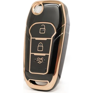 Barkas Elektronik Ford Puma Anahtar Kılıfı Siyah Gold