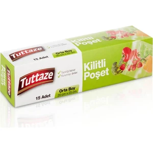 Kilitli Poşet Orta Boy 15 Li 2 Adet
