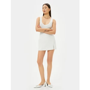 Tüvit Şort Etek Mini Normal Bel