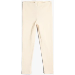 Basic Tayt Fitilli Beli Lastikli Pamuklu