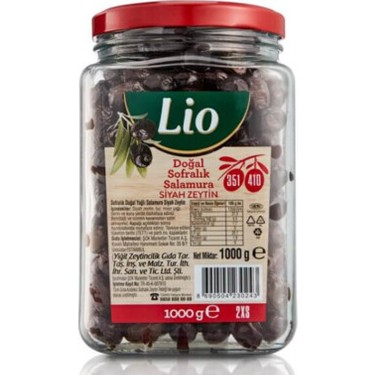 Lio Salamura Siyah Zeytin (351-410) 1 kg Fiyatı