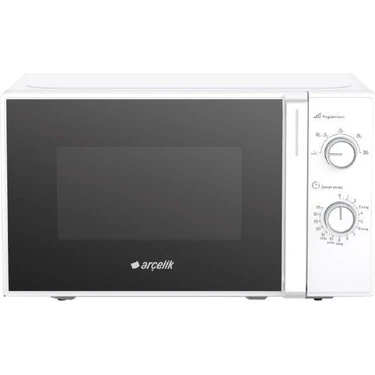 Arçelik Md 201 B Mikrodalga Fırın 20 lt Kapasite 700 W Güç Mekanik Kontrol Beyaz