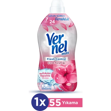 Vernel Max Konsantre Çamaşır Yumuşatıcısı 1320ml (55 Yıkama) Çiçek