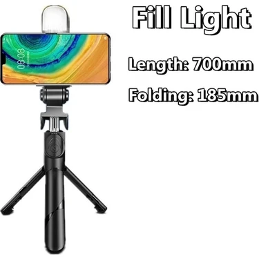 Ganbao Dolgu Işığı ile 2023 LED Kontrol Işığını Kaldır Uzatılabilir Katlanabilir Monopod Tripod LED