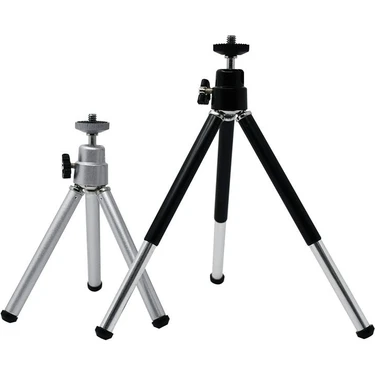 Ganbao Siyah-Mu Alüminyum Alaşımlı Masa Tripod Selfie Standı Telefon Akıllı Telefon Için iPhone 13