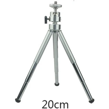 Ganbao 3 Bölüm Kısa 20CM 30CM/20CM 3 Bölüm Metal Tripod Paslanmaz Çelik Kamera Tutucu Mini Masaüstü