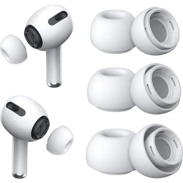 Microsonic Air-Podss Pro 2.nesil Için Kulaklık Uçları - 6 Set