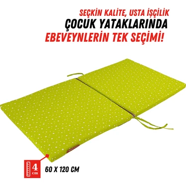 Xpermate Uyku Meleği, Anne Yanı Park Yatak Süngeri, Katlanır Bebek Yatak, Beşik Süngeri 60X120