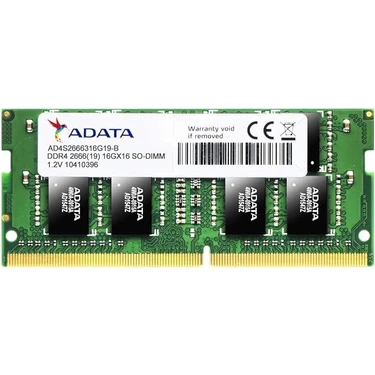 Adata AD4S2666316G19-B 16GB 2666MHZ Ddr4 Notebook Ram Fiyatı