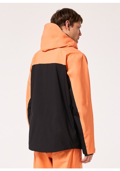 Siyah - Turuncu Erkek Kapüşonlu Desenli Kayak Montu FOA404723 Tc Skull Reduct Shell Ja fiyatları