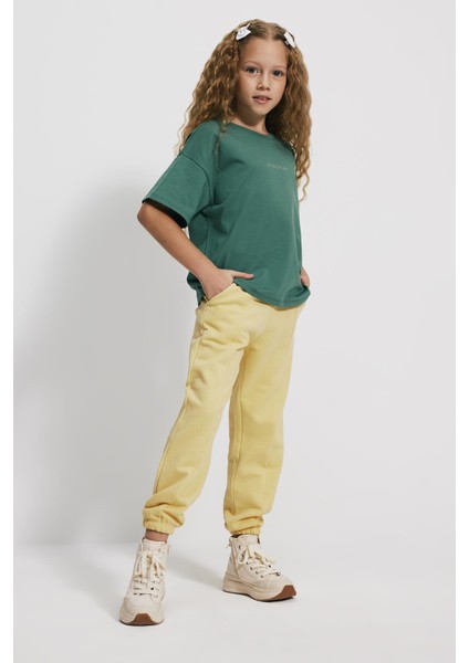 (Kids Girl) Ön Dikişli Loose Fit Jogger
