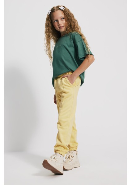 (Kids Girl) Ön Dikişli Loose Fit Jogger