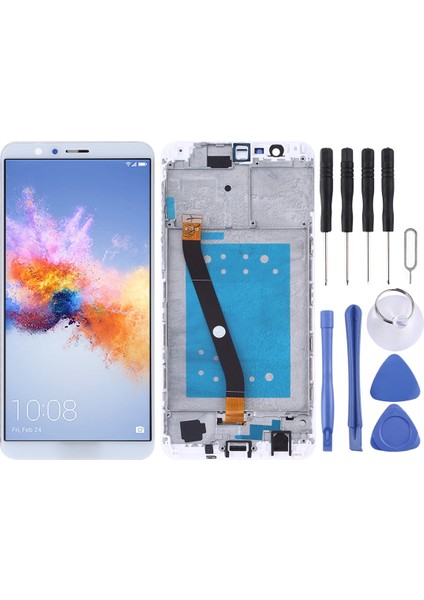 Huawei Honor 7x Dijitalleştirici Için Oem LCD Ekran - Beyaz (Yurt Dışından)