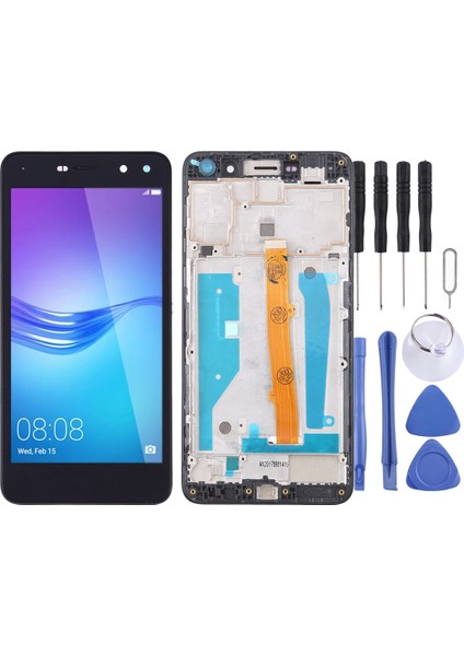 Huawei Mate 10 Için Çerçeveli LCD Ekran - Siyah (Yurt Dışından)