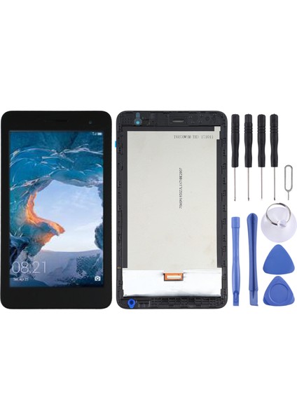 Huawei Mediapad T2 7.0 BGO-DL09/BGO-L03 Için Çerçeveli Oem LCD Ekran - Siyah (Yurt Dışından)