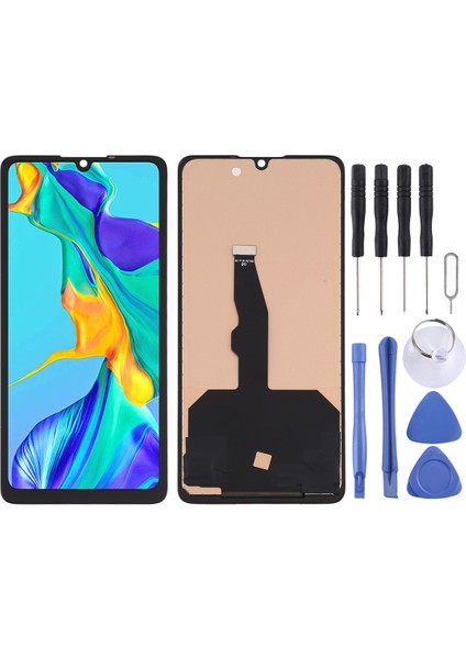 Huawei P30 Için Tft Malzeme LCD Ekranı (Parmak Tanımlamasını Desteklemiyor) - Çok Renkli (Yurt Dışından)