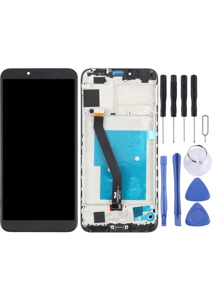Huawei Y6 Için Çerçeveli Oem LCD Ekran (2018) - Siyah (Yurt Dışından)