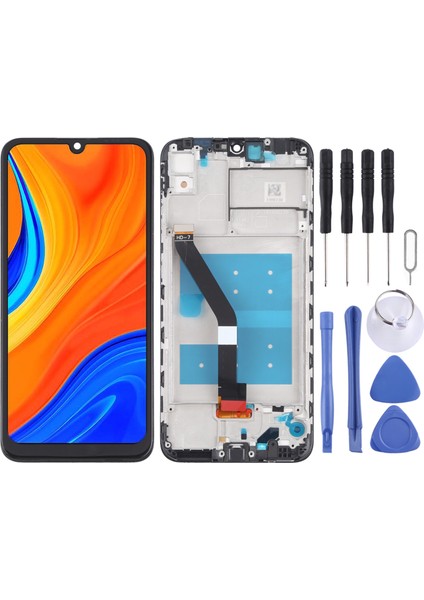 Huawei Y6S Için Frame 2019 ile Oem LCD Ekran - Siyah (Yurt Dışından)