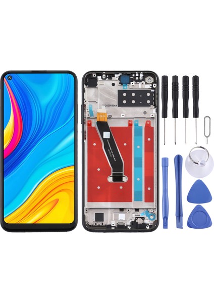 Huawei P40 E Için Çerçeveli Oem LCD Ekran - Siyah (Yurt Dışından)