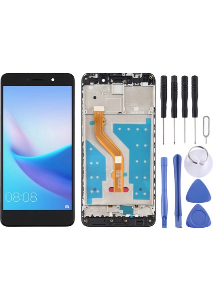 Huawei Için Çerçeveli Oem LCD Ekran 7 Plus/y7 - Siyah (Yurt Dışından)