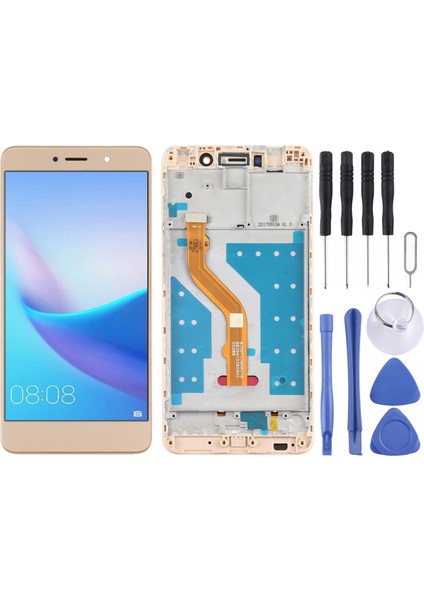 Huawei Için Çerçeveli Oem LCD Ekran 7 Plus/y7 - Altın (Yurt Dışından)