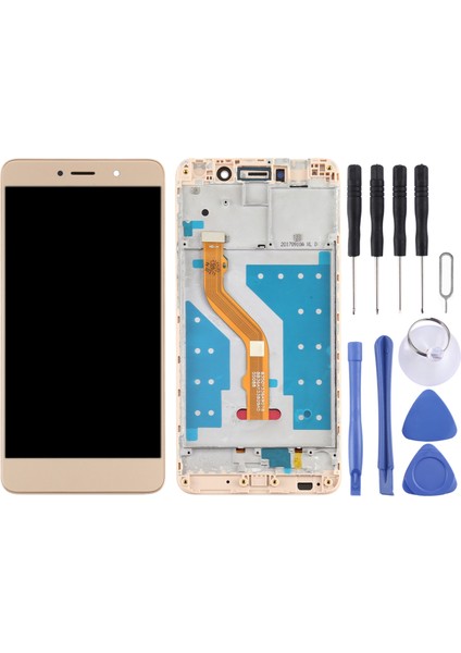 Huawei Için Çerçeveli Oem LCD Ekran 7 Plus/y7 - Altın (Yurt Dışından)