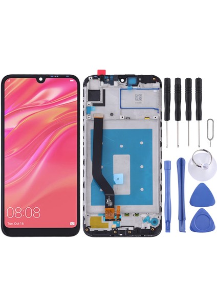 Huawei Y7 Için Çerçeveli Oem LCD Ekran (2019) - Çok Renkli (Yurt Dışından)