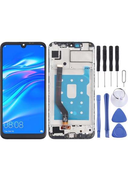 Huawei Y7 (2019) Için Çerçeveli Oem LCD Ekran - Çok Renkli (Yurt Dışından)