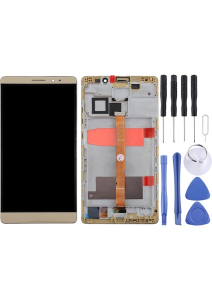 Huawei Mate 8 Için Çerçeveli Oem LCD Ekran - Altın (Yurt Dışından)