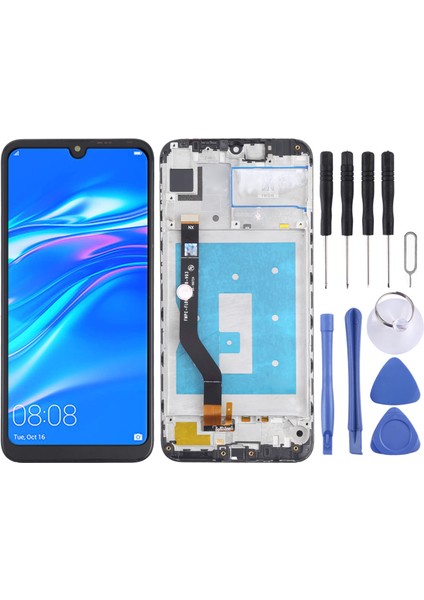 Huawei Y7 (2019) Için Çerçeveli Oem LCD Ekran - Çok Renkli (Yurt Dışından)