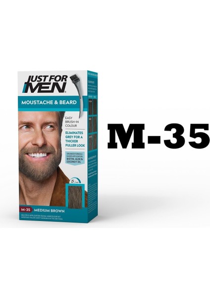 Just For Men Orta Kahve Süper Sakal ve Bıyık Boyası M-35