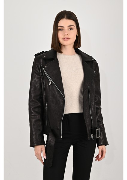 Kadın Deri Mont 8138OVZ indirimleri