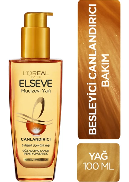 L'Oréal Paris Elseve Mucizevi Canlandırıcı Bakım Yağı 100 ml