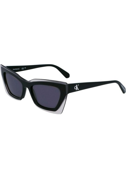 Ckj 23656S 001 52 Kadın Cat Eye Kristal Siyah Kemik Güneş Gözlüğü