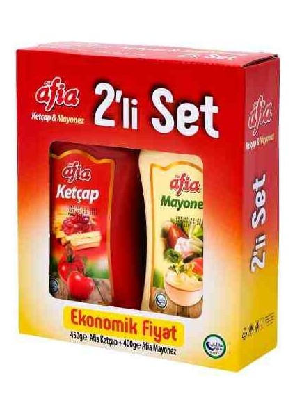 Ketçap 450 gr + Afia Mayonez 400 gr Seti