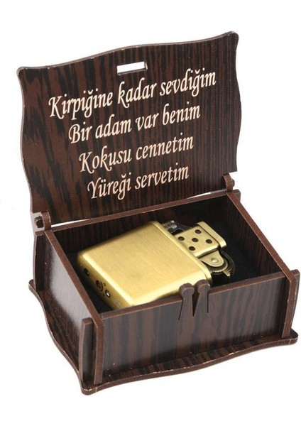 Kişiye Özel Gazlı Çakmak Ahşap Kutulu fiyatları