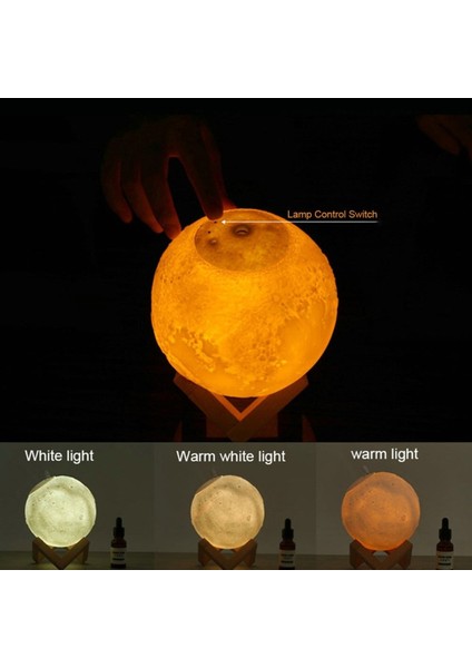 Dekoratif Gezegen Hava Nemlendirici Yatak Odası Dekoru Gece Lambası Buhar Makinası Su Hazneli fırsatları