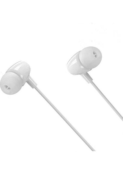 X5 In-Ear 3.5mm Jack Girişli Mikrofonlu Kablolu Kulaklık Beyaz WNE0442