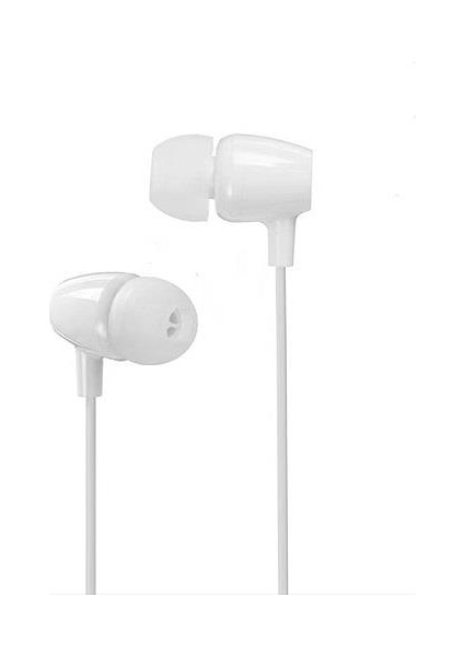 X5 In-Ear 3.5mm Jack Girişli Mikrofonlu Kablolu Kulaklık Beyaz WNE0442