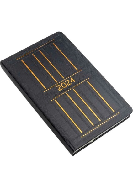 2024 139 - SKK - 2 Scalia Iplik Dikişli Termo Deri Kapak 13 x 21 cm Günlük Ajanda