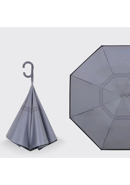 Vinil Çift Katmanlı Şemsiye (Yurt Dışından)