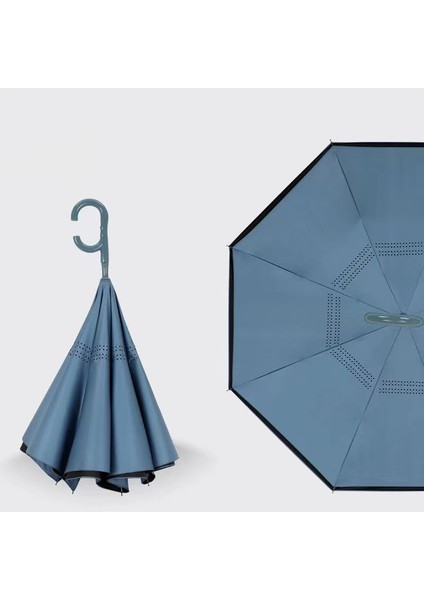 Vinil Çift Katmanlı Şemsiye (Yurt Dışından)