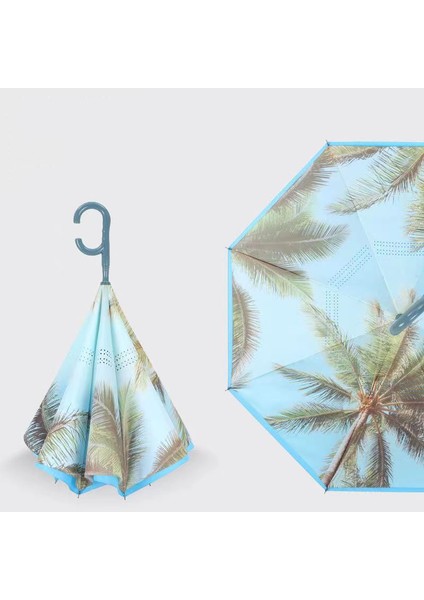 Vinil Çift Katmanlı Şemsiye (Yurt Dışından)