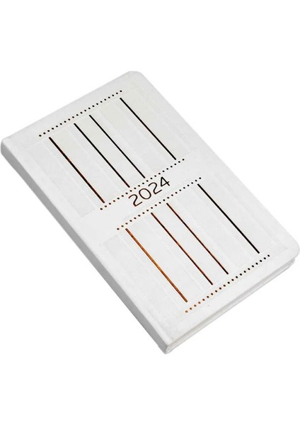 2024 139 - SKK - 1 Scalia Iplik Dikişli Termo Deri Kapak 13 x 21 cm Günlük Ajanda