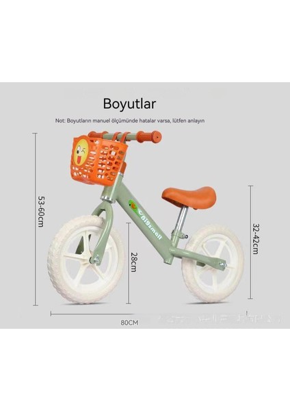 Çocuk Pedalsız Kayar Denge Bisikleti (Yurt Dışından)