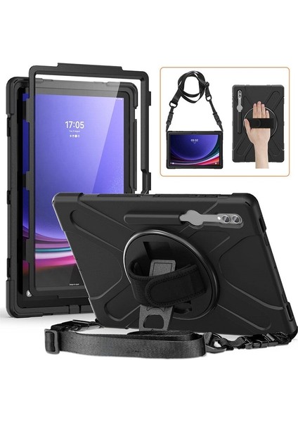 Samsung Galaxy Tab S9 Ultra Kılıf Standlı Defender Darbe Korumalı Tank