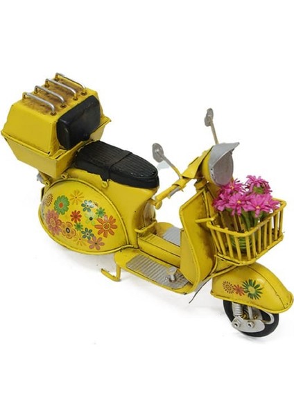 Dekoratif Metal Scooter Sepetli indirimleri